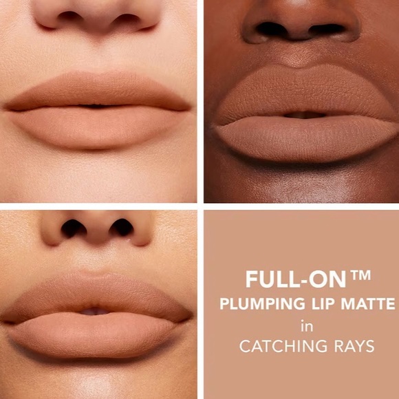 Buxom Full On Plumping Lip Velvety Smooth Matte Catching Rays Nude NIB Full Size - Picture 1 of 9